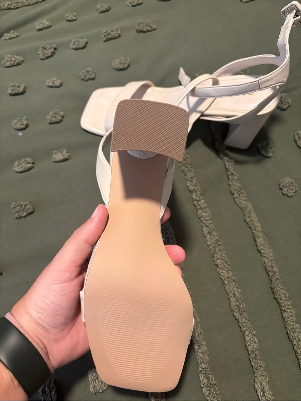 Madden Girl Women's White Block Heel Sandals